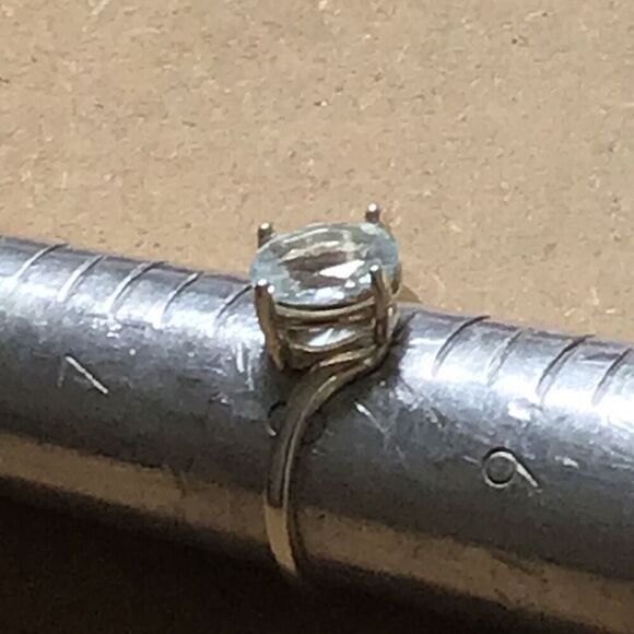 Ring, Sterling Silver and Blue Topaz Ring, size 8, NEW - Picture 8 of 8